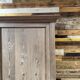 Large workshop wardrobe in pitch pine - Early 20th century