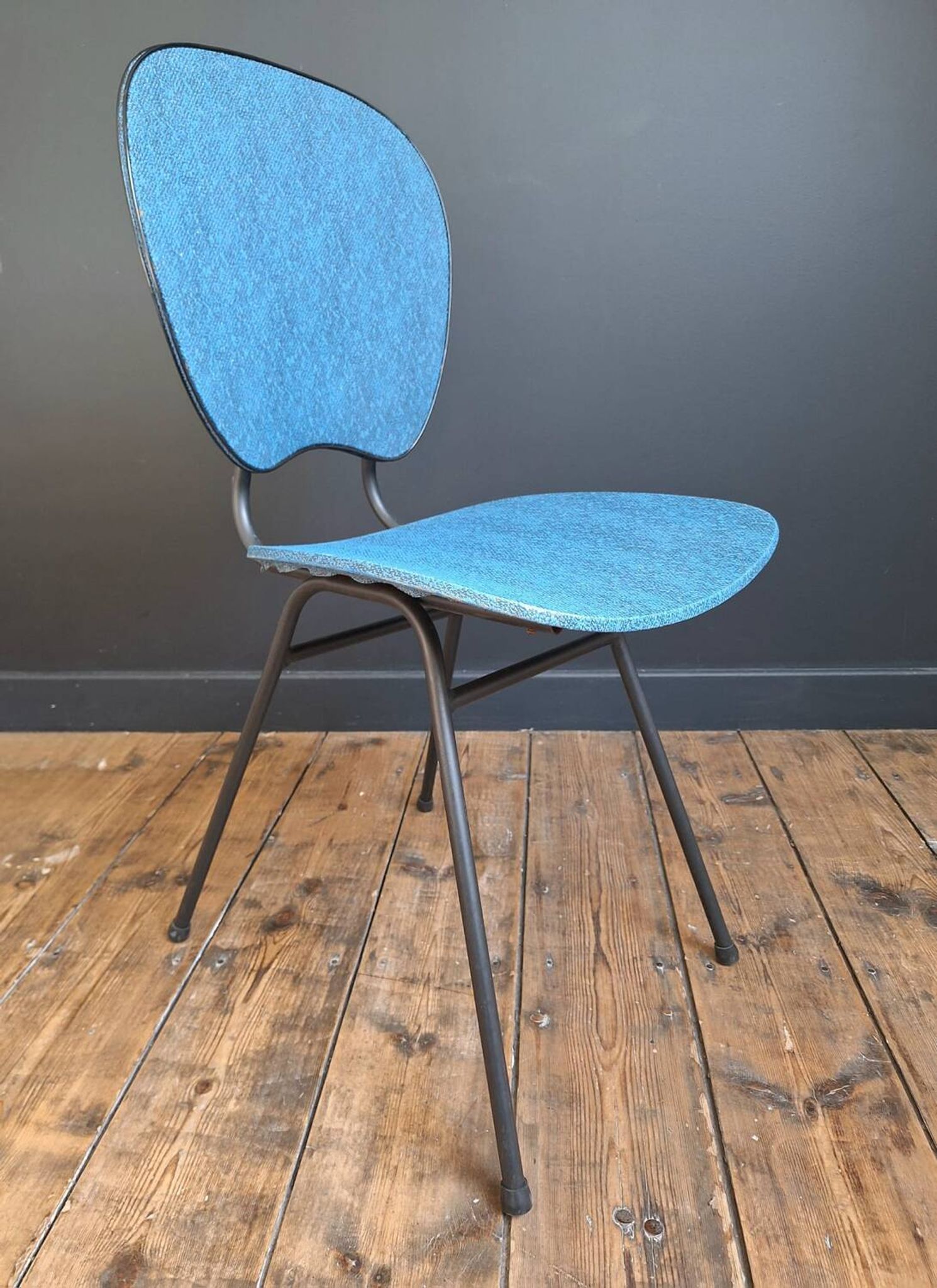 Trio of vintage chairs, antique designer seating furniture