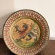Mural Plate Montopoli Arno Italy 1930 Crowned Griffin Tuscan Majolica