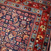Handmade antique Persian Bidjar rug 4.5' x 5.6' (137cm x 170cm) 1900s - 1B740
