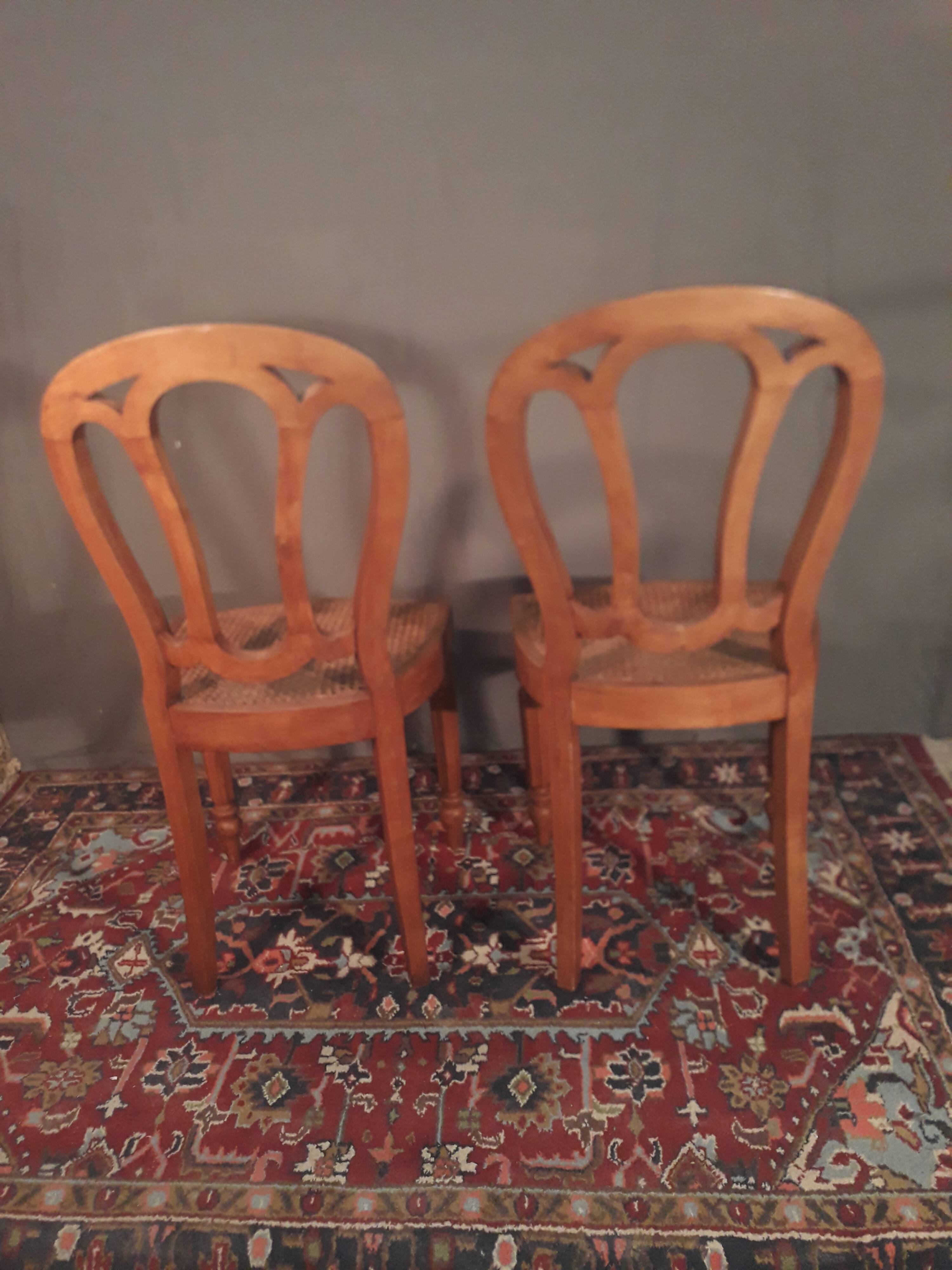 Paire de chaises Louis Philippe