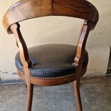 Louis Philippe period desk chair, circa 1840 - Molded wood
