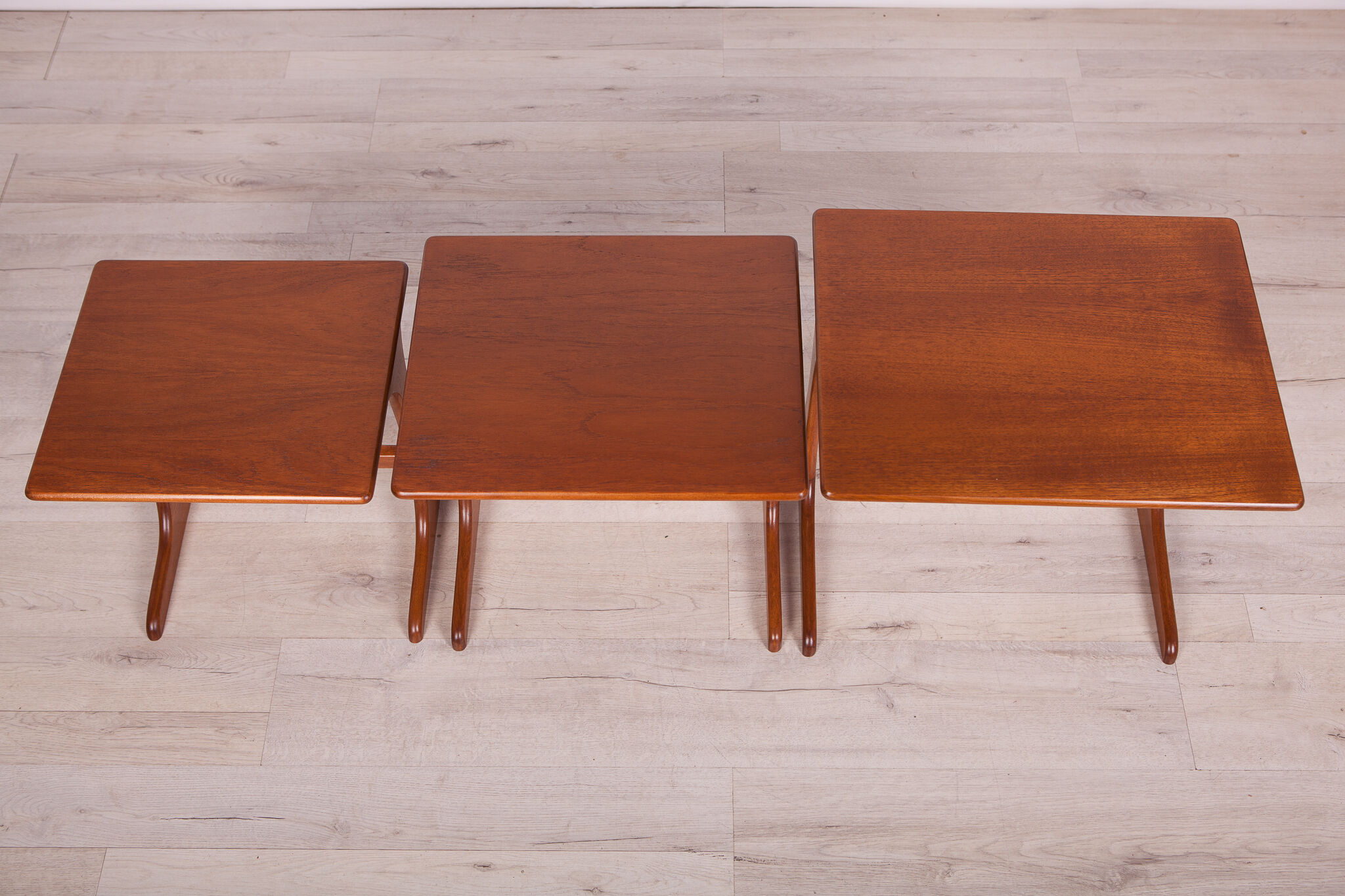 Teak pull out tables by V. Wilkins for G-Plan, 1970s