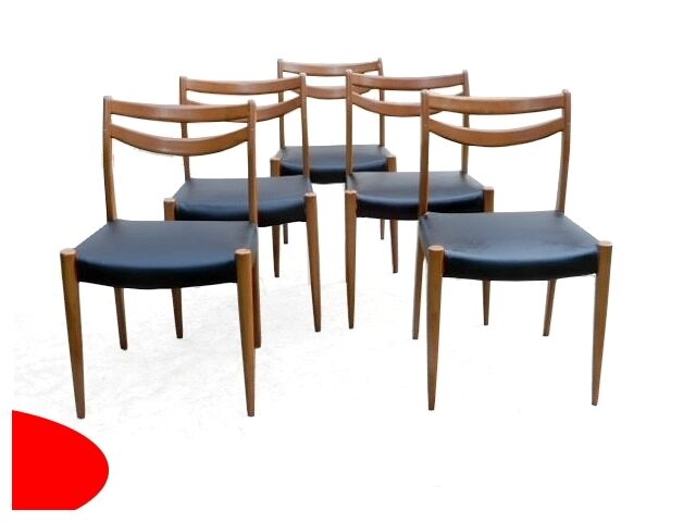 Renovated vintage Scandinavian chairs 1960s