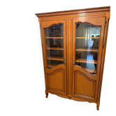 Louis XV display cabinet in solid wood