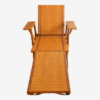 Grandma's rattan chaise longue