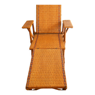 Grandma's rattan chaise longue