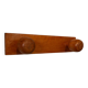 1950s wooden coat hook in red