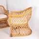 Woven rattan lounge set