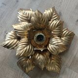 Gold Masca flower wall light