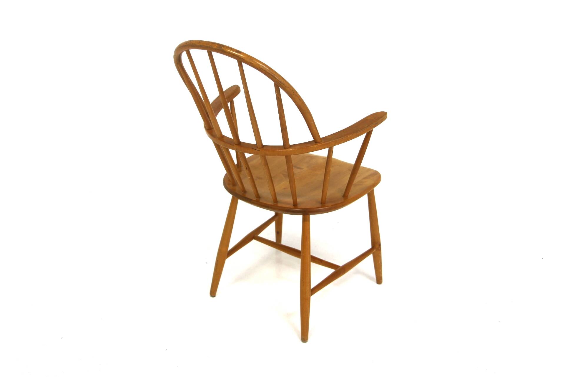 Scandinavian "Pinnstol" armchair in beech, Sweden, 1960