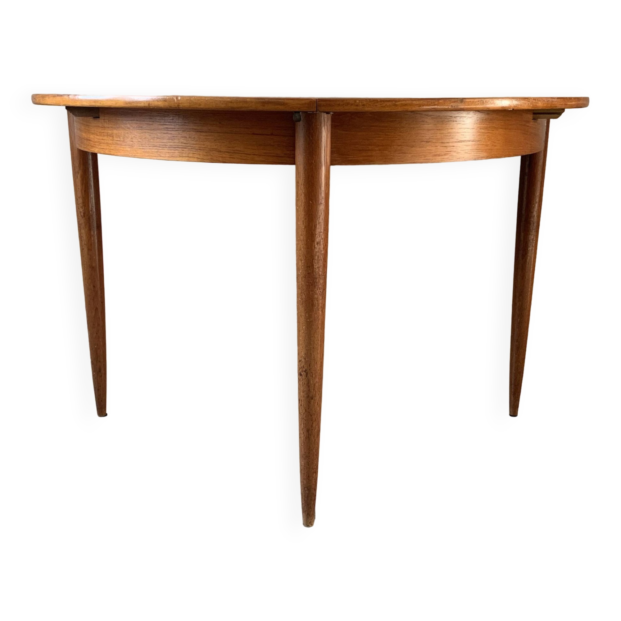 Vintage scandinavian table from the 60s extendable with butterfly extension