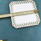 Vintage checkered ceramic trivet