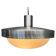 Space age aluminium midcentury UFO pendant - 1970s