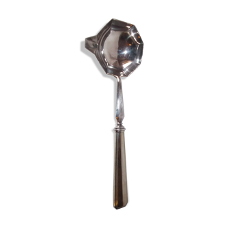 Vegetable ladle art deco silver metal