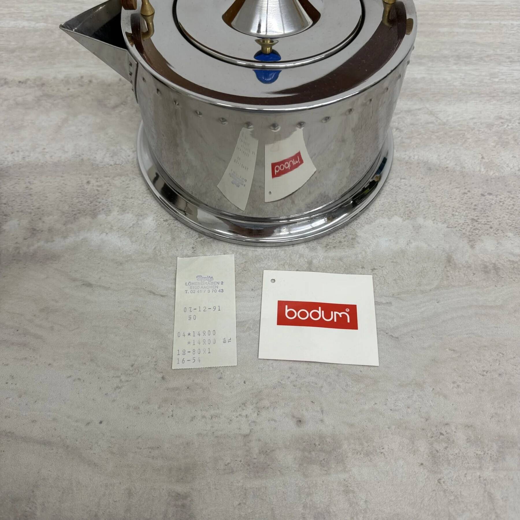 Bouilloire 'Ottoni' de Bodum par Carsten Jørgensen 1986