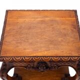 Small table with delicate carving, France, circa 1890.