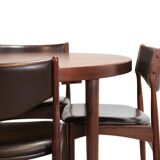 Round Rosewood dining table by Kai Kristiansen, 1960s