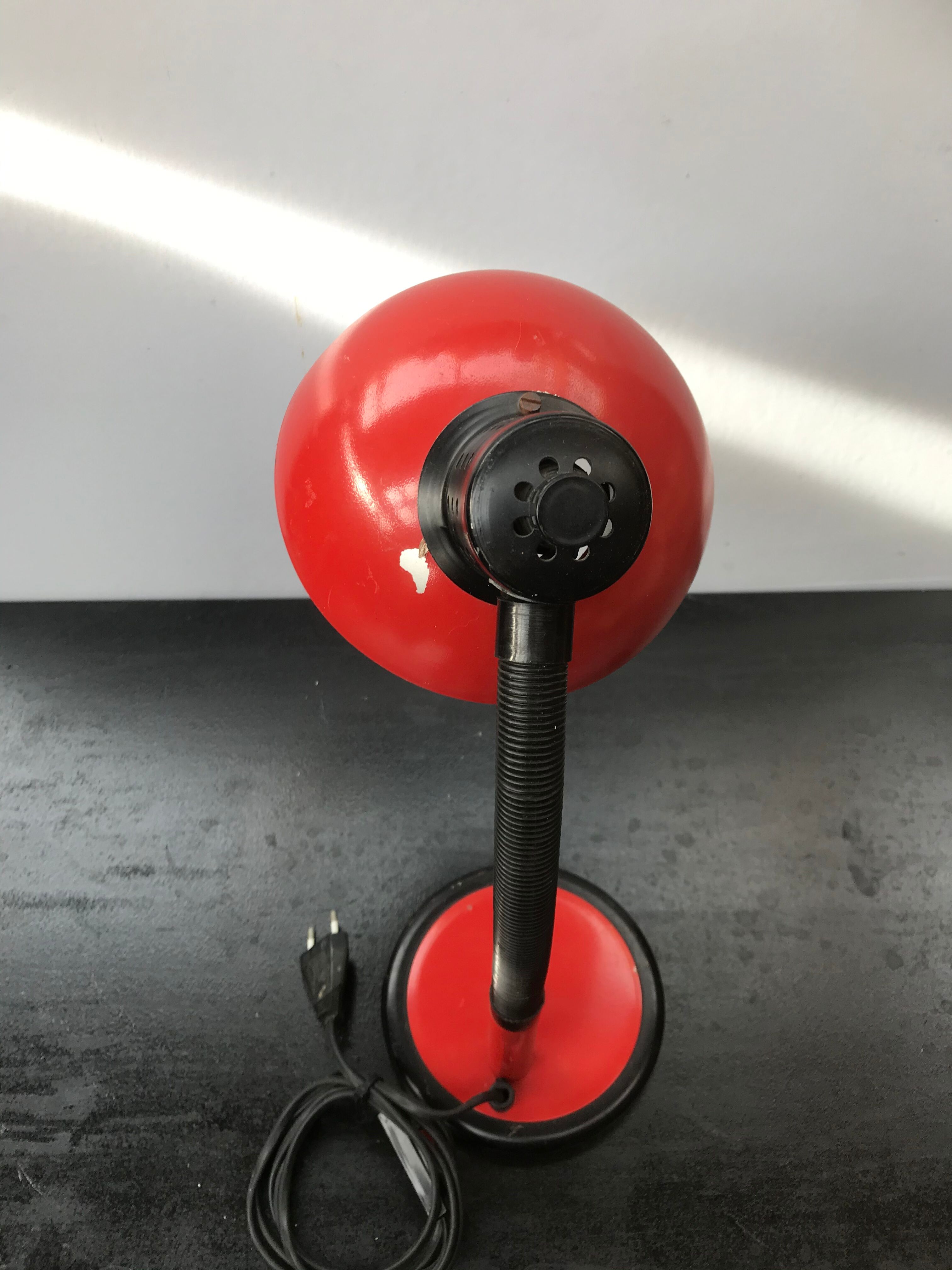 Office lamp Aluminor red metal