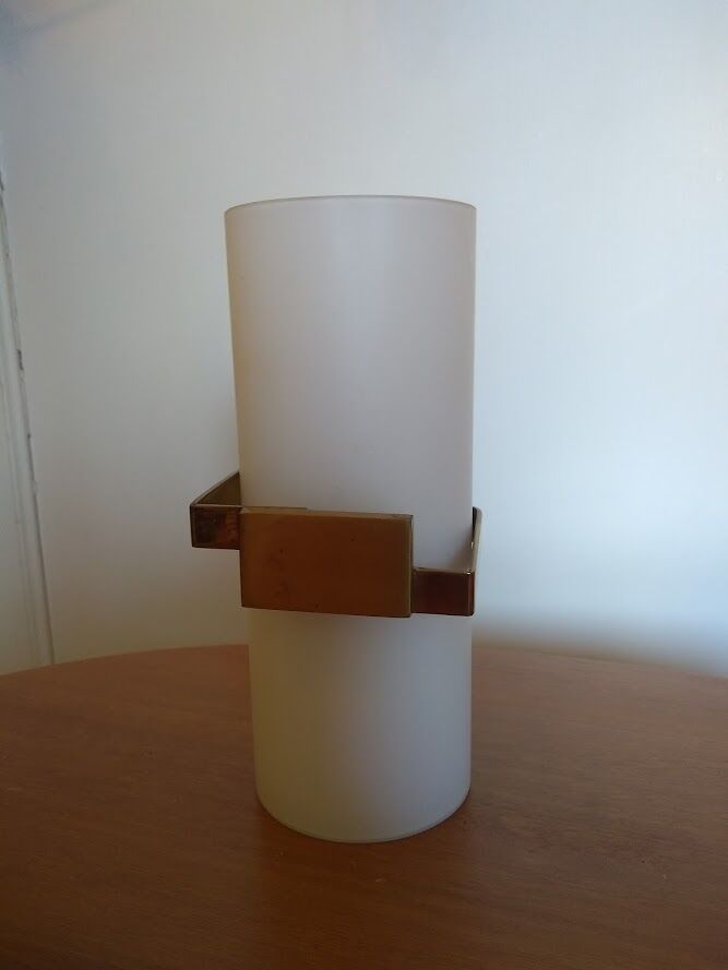 Vintage frosted worm wall lamp