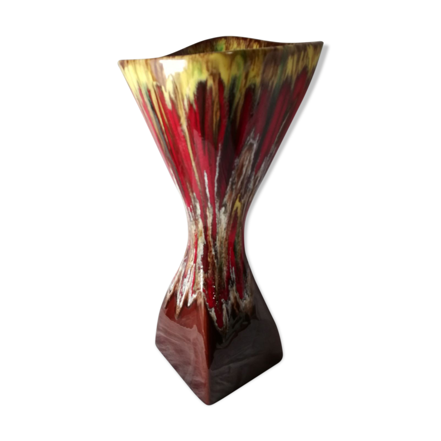 Vallauris vase free form square base