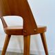 Lot of 7 old Baumann Mondor low back wooden chairs design 60s vintage