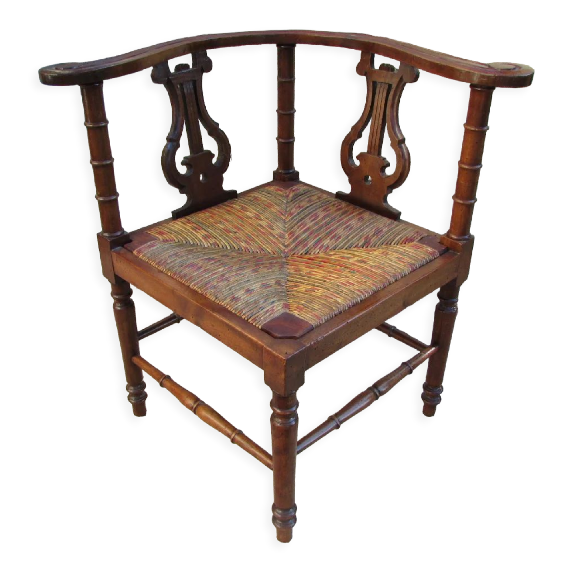 Fireplace corner chair, music chair