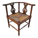 Fireplace corner chair, music chair