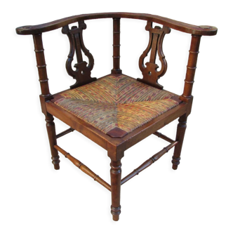 Fireplace corner chair, music chair
