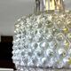 Mid Century small hobnail glass hanging ceiling lamp
