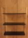Étagère string en métal noir, années 50-60