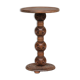 Table d'appoint ou piédestal en bois français du milieu du siècle
