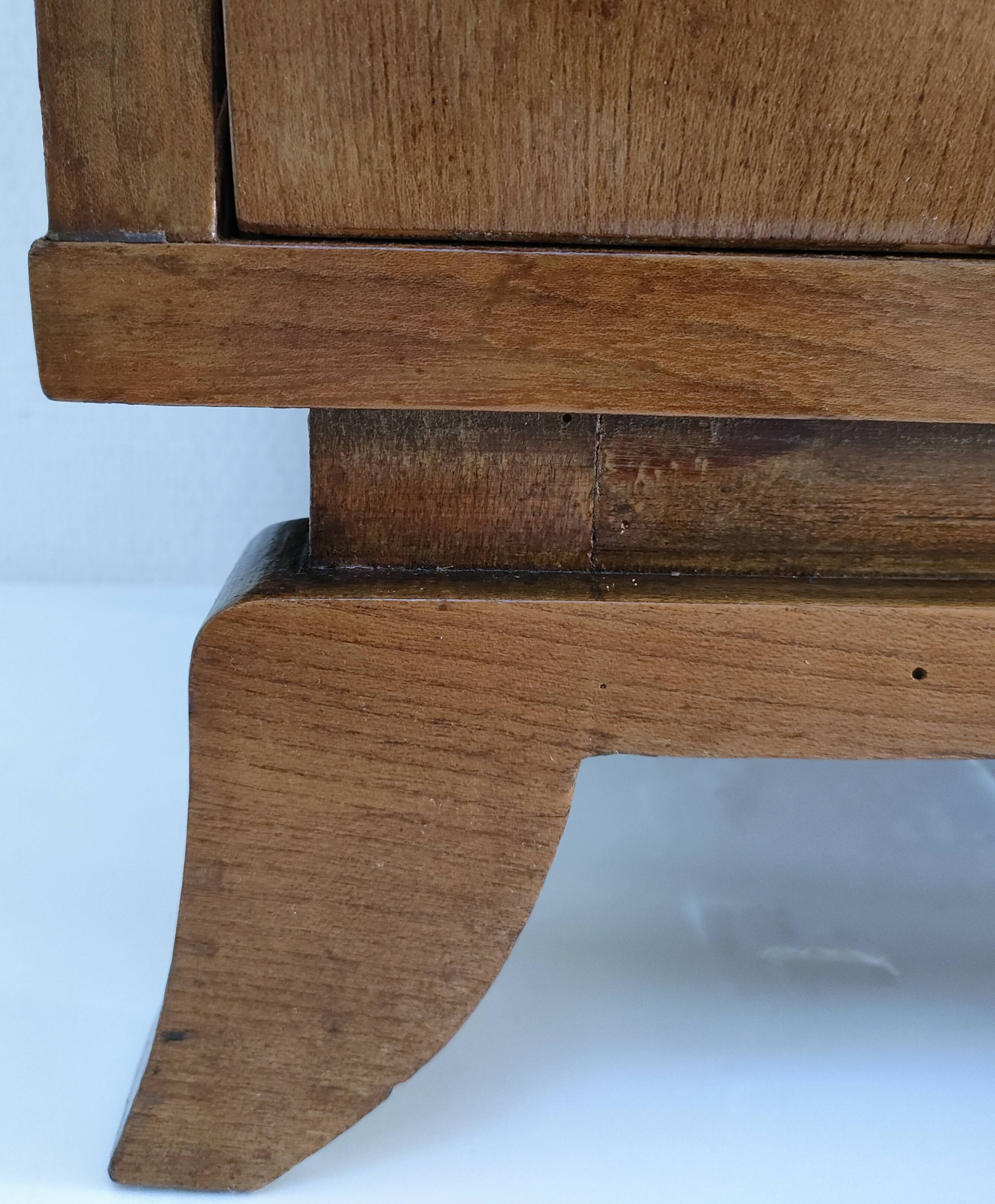 60s designer wooden bedside table