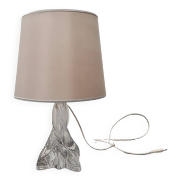 French Crystal Table Lamp By Baccarat, 1950s