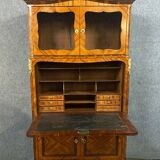 Louis XV period guillotine secretary in marquetry