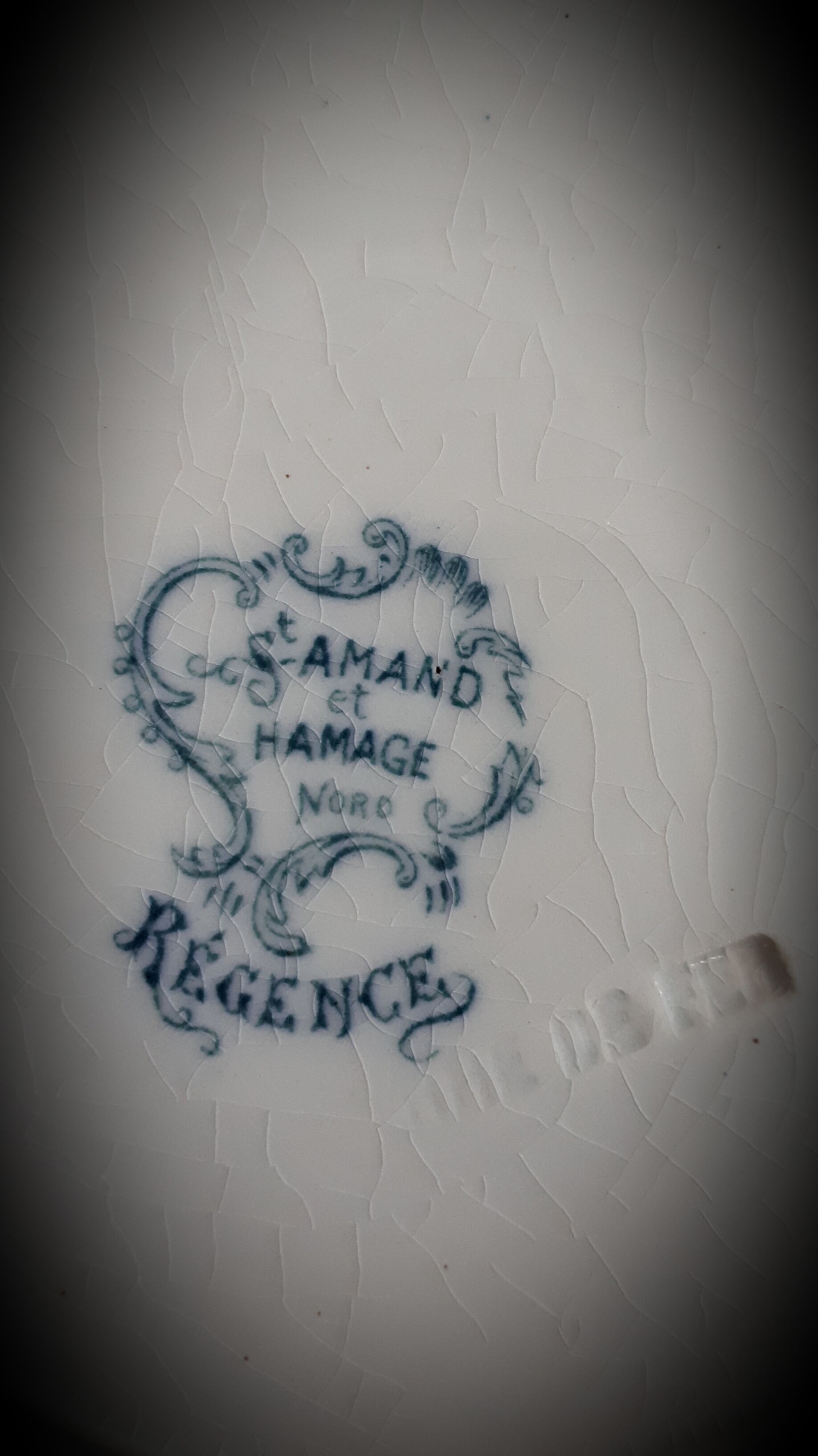 Set 6 hollow plates regency