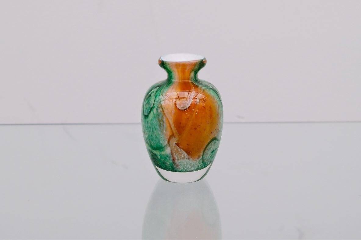 “Silica creation” vase by Jean Michel OPERTO in blown glass