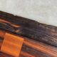 Unique art deco marquetry wall magazine rack / newspaper holder