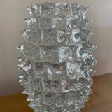 Large Rostrato vase in Murano glass by Ercole Barovier, Italy 1940.