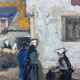 Old HST painting "Cadouarne near Séné" Brittany Morbihan signed éc Pont