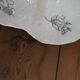 9 Oyster plates with black floral decoration KetG Luneville year 1940