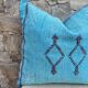 Handmade Moroccan silk cushion cover