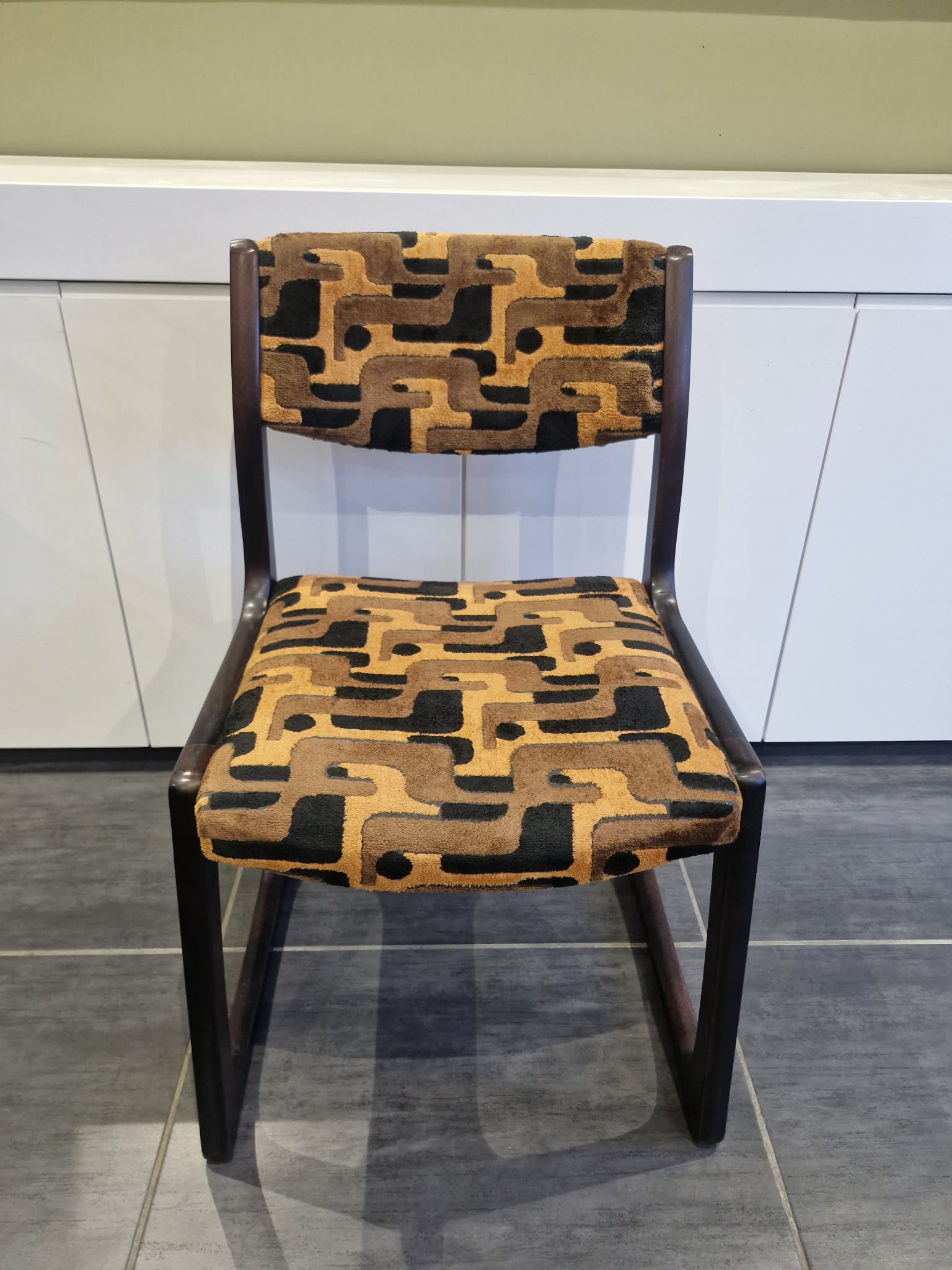 Set of 4 Baumann sled chairs, 1970s