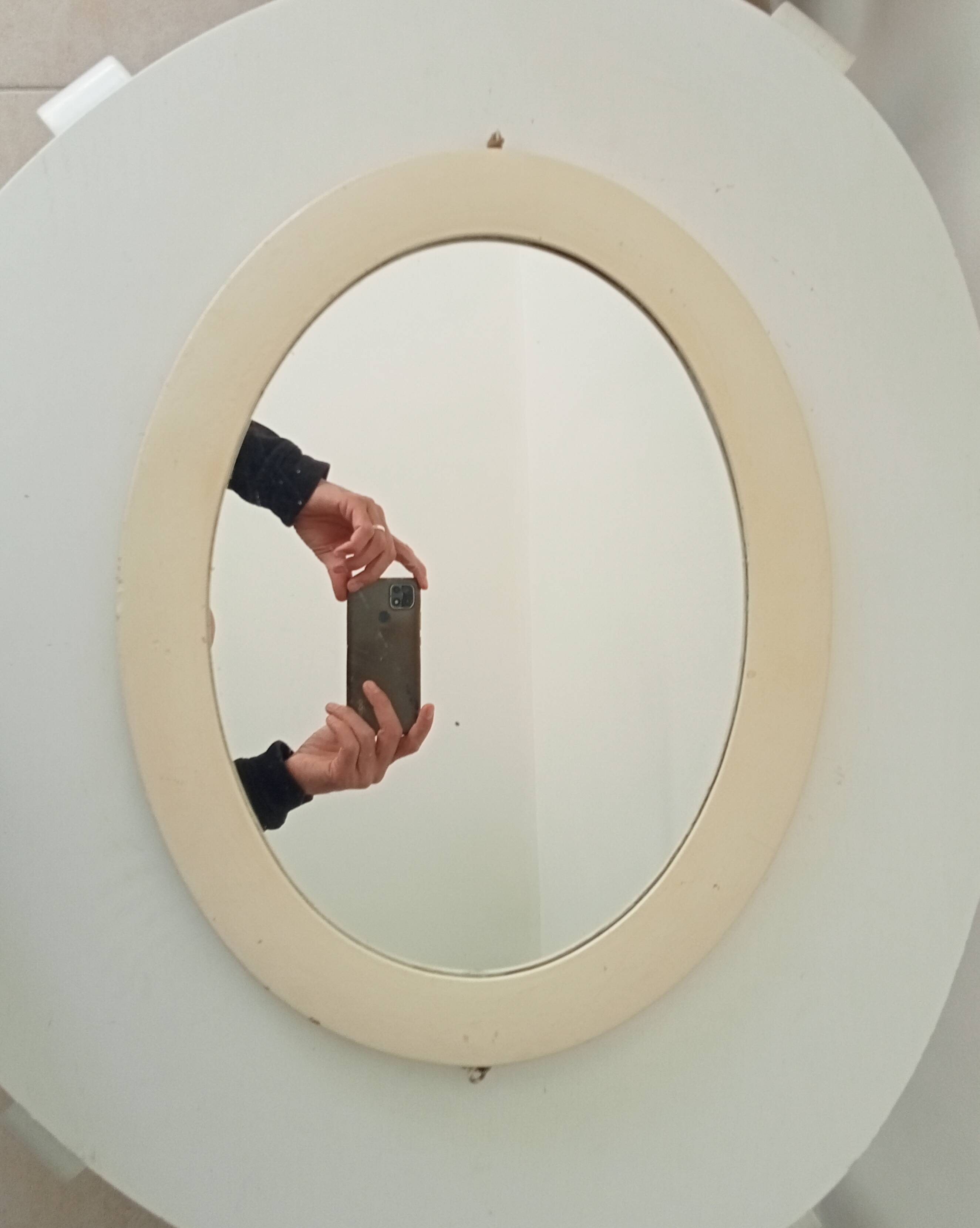 Antique oval mirror from the early 20th century 47*37