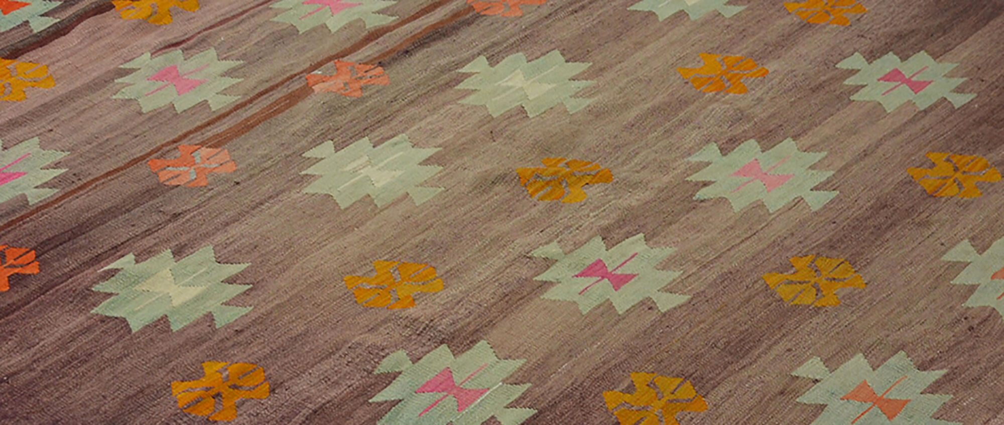 Anatolian handmade kilim rug 290 cm x 211 cm