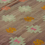 Anatolian handmade kilim rug 290 cm x 211 cm