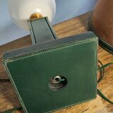 Lampe Art Déco Attribuée à Paul Dupré Lafon / Cuir Se killier et Parch