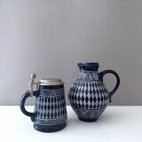 Vintage stoneware Mari&Remy, vintage jug, German Bembel cider