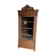 Antieke eiken houten boekenkast, vitrinekast, winkelkast, servieskast.