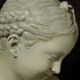 Sculpture bust girl "the laughing girl of Pigalle" terracotta patina